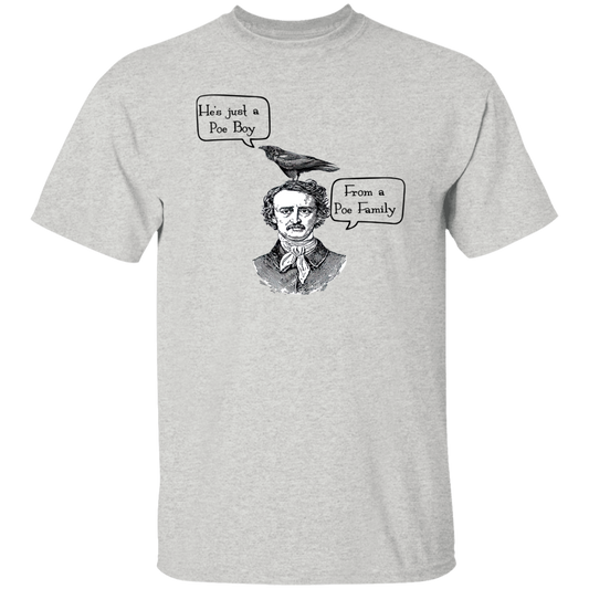 He's Just A Poe Boy From A Poe Family Funny Literature Teacher Vintage T-Shirt