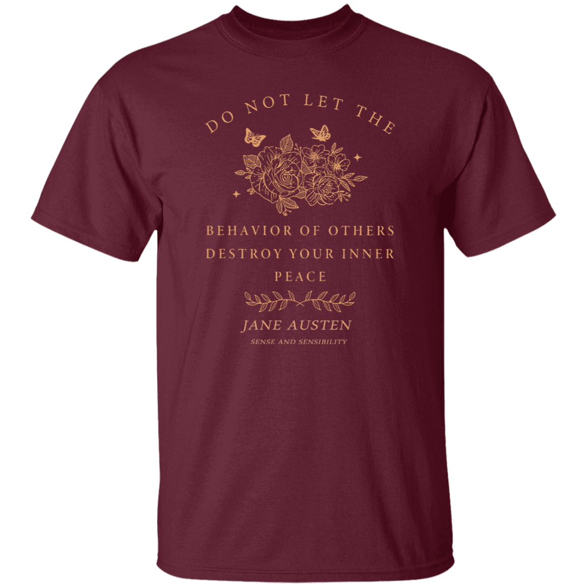 Do Not Let The Behavior Of Others Destroy Your Inner Peace Funny Literature Teacher Vintage T-Shirt