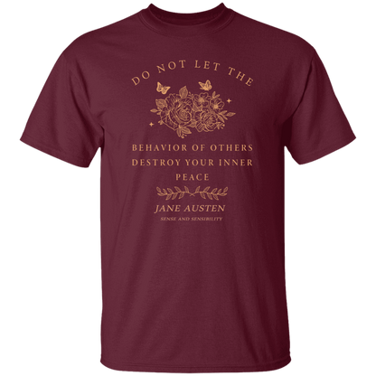 Do Not Let The Behavior Of Others Destroy Your Inner Peace Funny Literature Teacher Vintage T-Shirt
