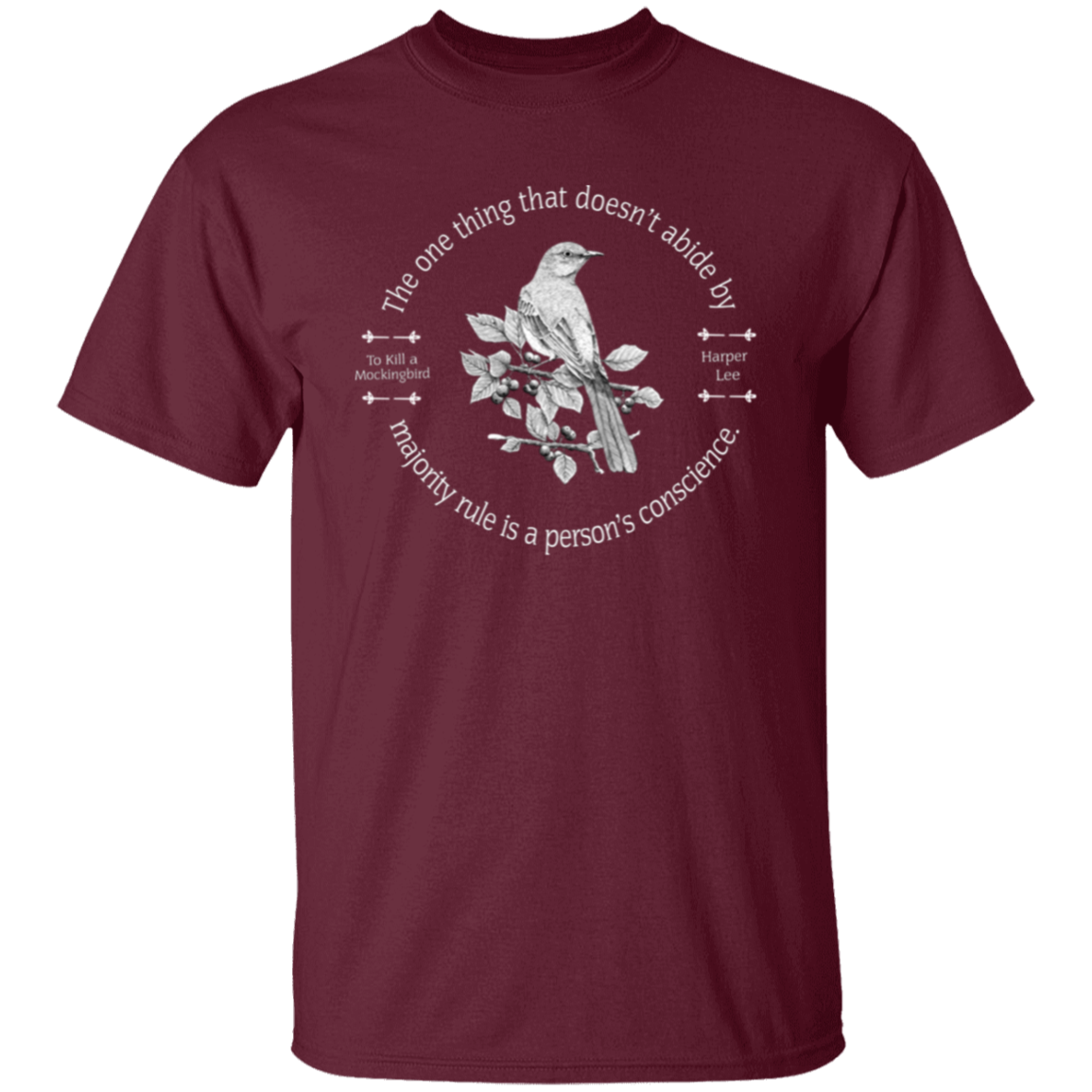 To Kill A Mockingbird Heather Forest Vintage Unisex  T-Shirt - letter