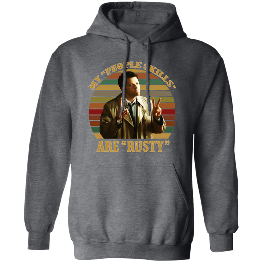 Castiel Supernatural My People Skills Are Rusty Pullover Hoodie