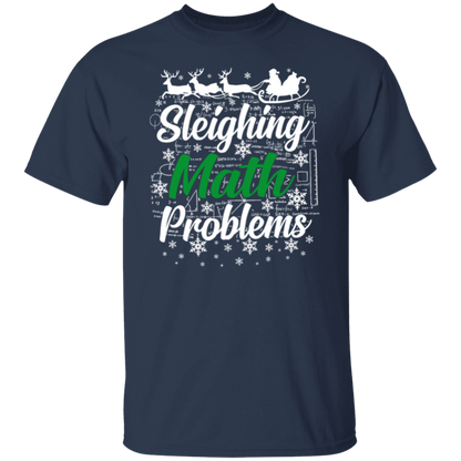 Sleighing Math Problems Teacher T-Shirt