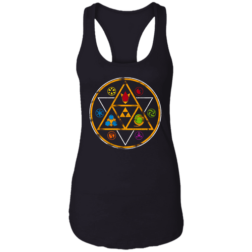 Symbols Of Time Legend Of Zelda Vintage T-Shirt, Legend Of Zelda Shirt, Video Game Shirt, Adventure Game Shirt, Gift Tee For You And Family	NL1533 Ladies Ideal Racerback Tank