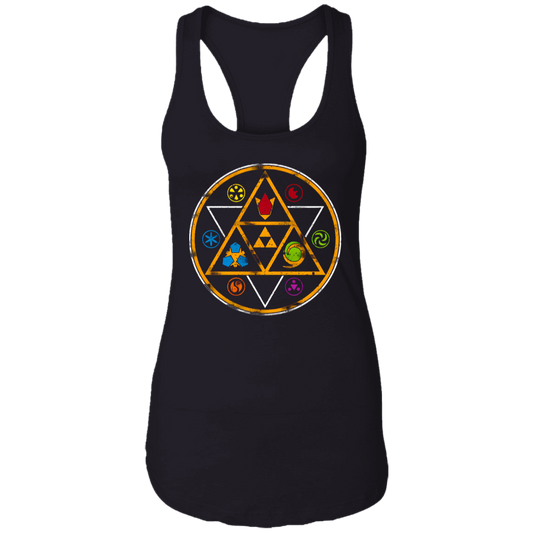 Symbols Of Time Legend Of Zelda Vintage T-Shirt, Legend Of Zelda Shirt, Video Game Shirt, Adventure Game Shirt, Gift Tee For You And Family	NL1533 Ladies Ideal Racerback Tank