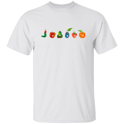 Caterpillar Had Eaten Fruits Teacher Unisex T-Shirt, Caterpillar Shirt, Back To School Gift, Teacher Shirt, Hungry Caterpillar Shirt	G500 5.3 oz. T-Shirt