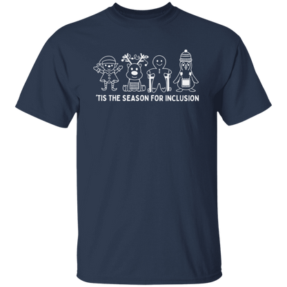 Tis The Season For Inclusion Teacher Vintage Unisex  T-Shirt - letter