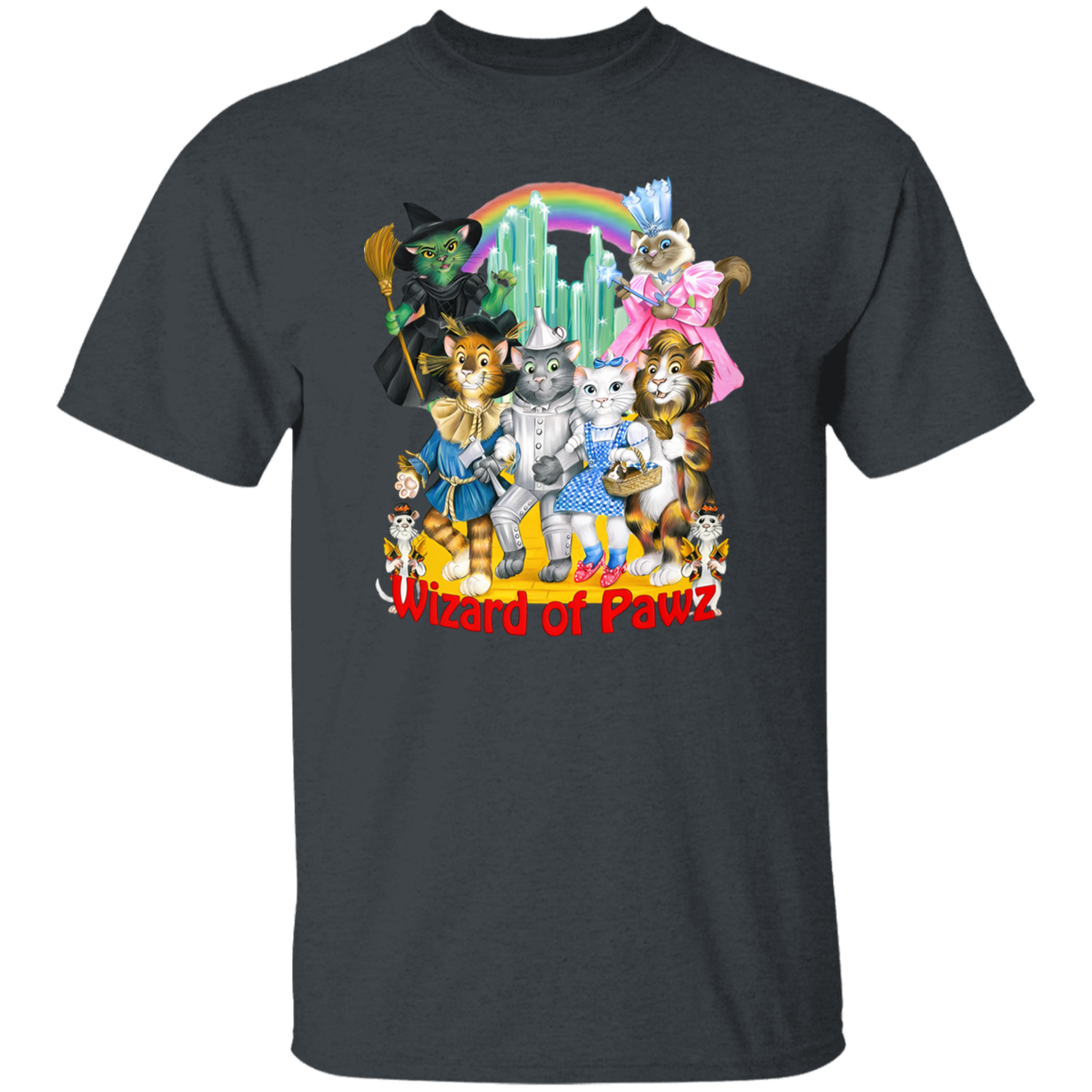 G500 5.3 oz. T-Shirt Wizard Of Paws Vintage T-Shirt
