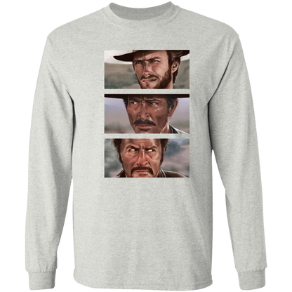 G540 LS T-Shirt 5.3 oz. The Good The Bad And The Ugly Clint Eastwood Movie T-Shirt