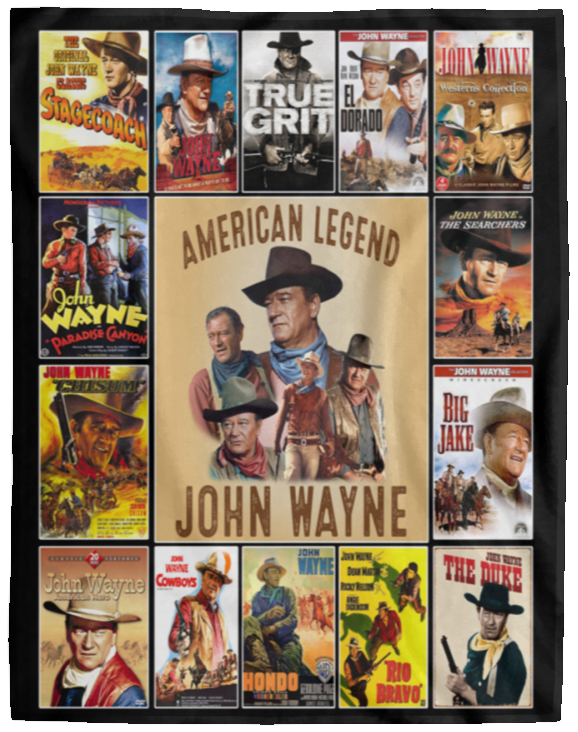 The Hero American Legend Fleece Blanket, Premium Sherpa Blanket, Cowboy Blanket, Western Movie Blanket, Western Cowboy	VPL Cozy Plush Fleece Blanket - 60x80
