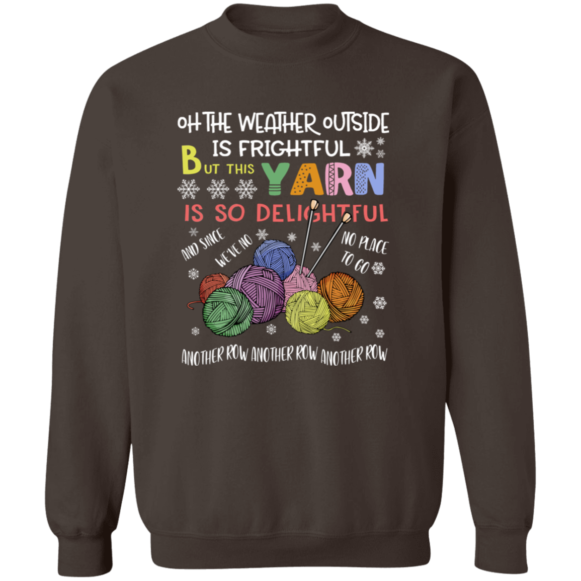 Oh The Weather Outside Is So Delightful for Christmas Vintage Pullover Sweatshirt