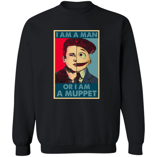 I Am A Man Or A Muppet Vintage  Pullover Sweatshirt
