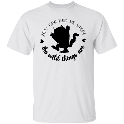 You Can Find Me Where The Wild Things Are Teacher T-Shirt - lapicta