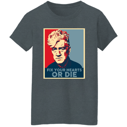 Retro Fix Your Hearts Or Die Unisex Vintage T-Shirt - WOMEN