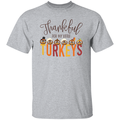 Thankful For My Little Turkeys Teacher  T-Shirt - lapicta