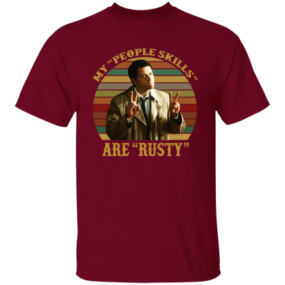 Castiel Supernatural My People Skills Are Rusty Retro Vintage unisex  T-Shirt - lucy - 90144875