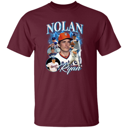G500 5.3 oz. T-Shirt Nolan Ryan Collage 90's Vintage T-Shirt