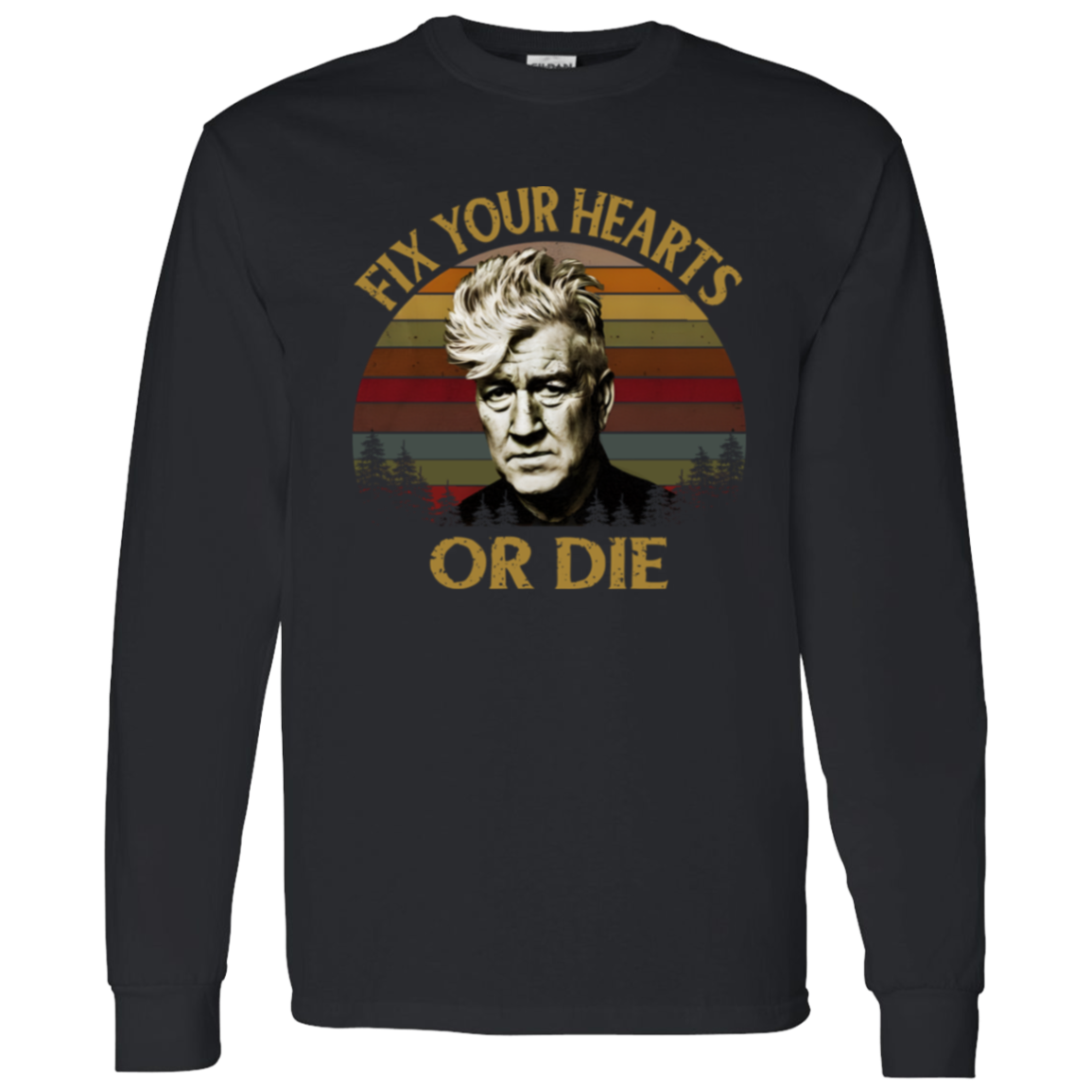 Retro Fix Your Hearts Or Die Vintage T-Shirt - LONG SLEEVE