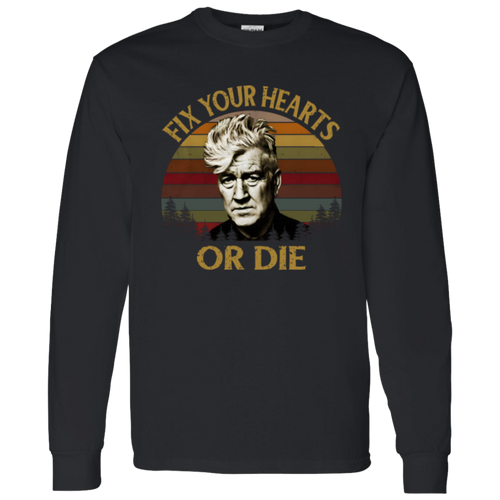 Retro Fix Your Hearts Or Die Vintage T-Shirt - LONG SLEEVE