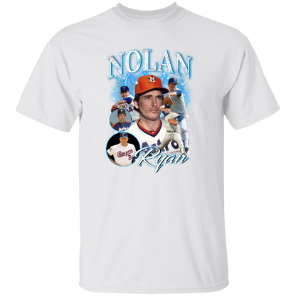 G500 5.3 oz. T-Shirt Nolan Ryan Collage 90's Vintage T-Shirt
