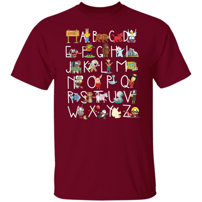 26 Alphabet Animals Teacher T-Shirt - lapicta