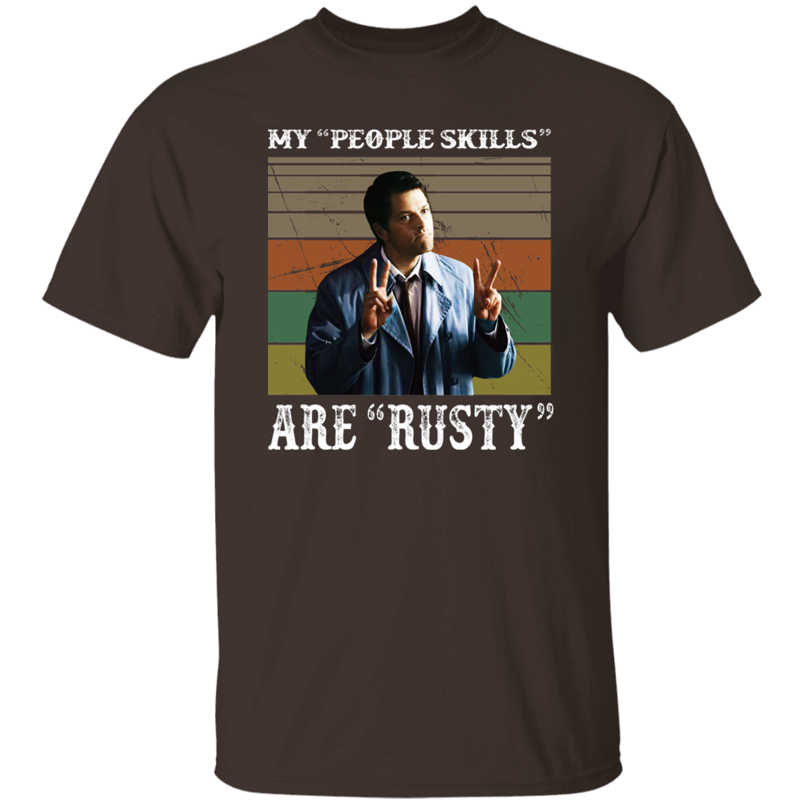 Castiel Supernatural My People Skills Are Rusty T-Shirt