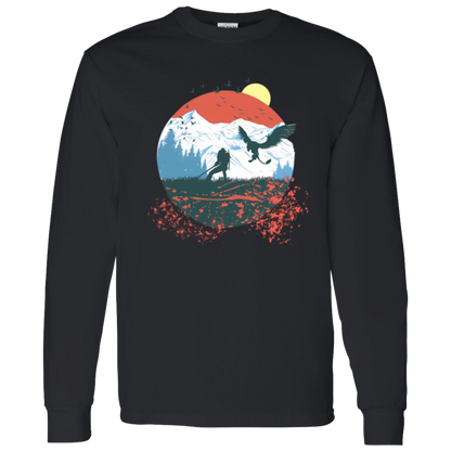 G540 LS T-Shirt 5.3 oz. Beautiful Art Of Geralt Dude The Witcher Tv Series Unisex Vintage T-Shirt