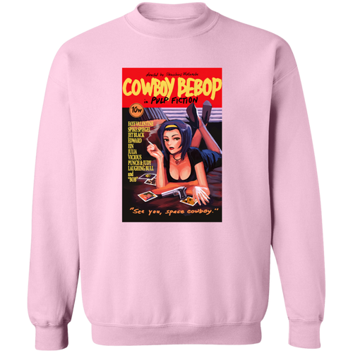 Mia Wallace Cowboy Bebop Pulp Fiction Vintage Crewneck Pullover Sweatshirt