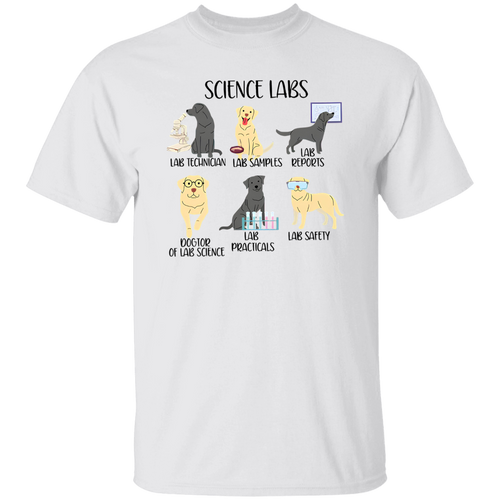 Labrador Retriever Funny Science Teacher Vintage T-Shirt