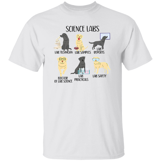 Labrador Retriever Funny Science Teacher Vintage T-Shirt