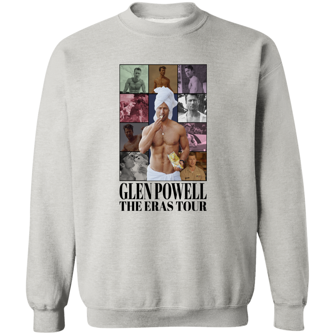 Glen Powell Eras Crewneck Pullover Sweatshirt - ID24092424