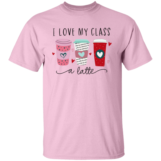 I Love My Class A Latte Teacher Vintage Unisex  T-Shirt - letter