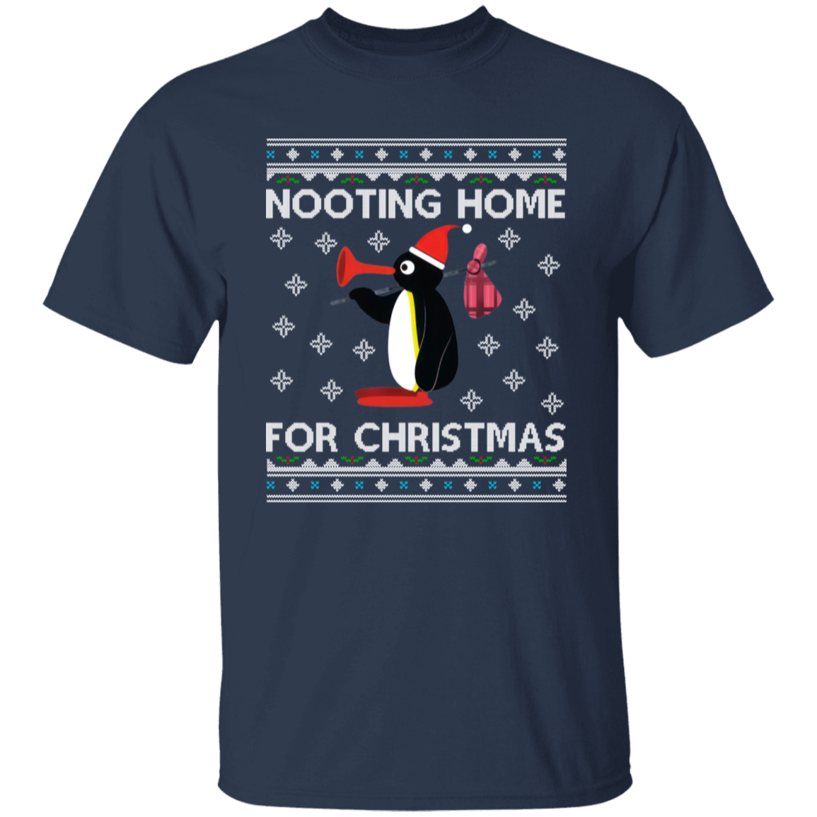 Pingu Nooting Home For Christmas Unisex T-Shirt - maria