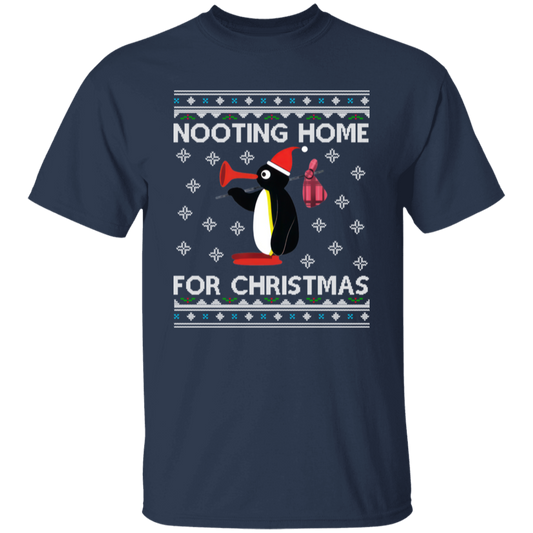 Pingu Nooting Home For Christmas Unisex T-Shirt - maria