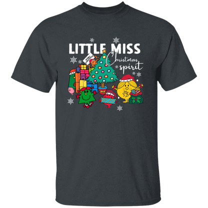 Little Miss Christmas Teacher Vintage Unisex T-Shirt - letter