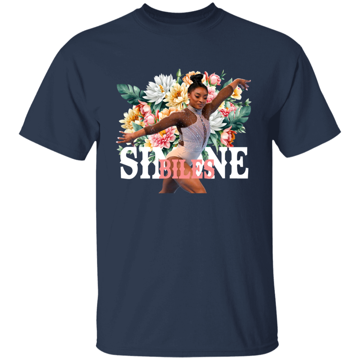 Simone Biles Floral Vintage T-Shirt - YOUTH - ID05082410