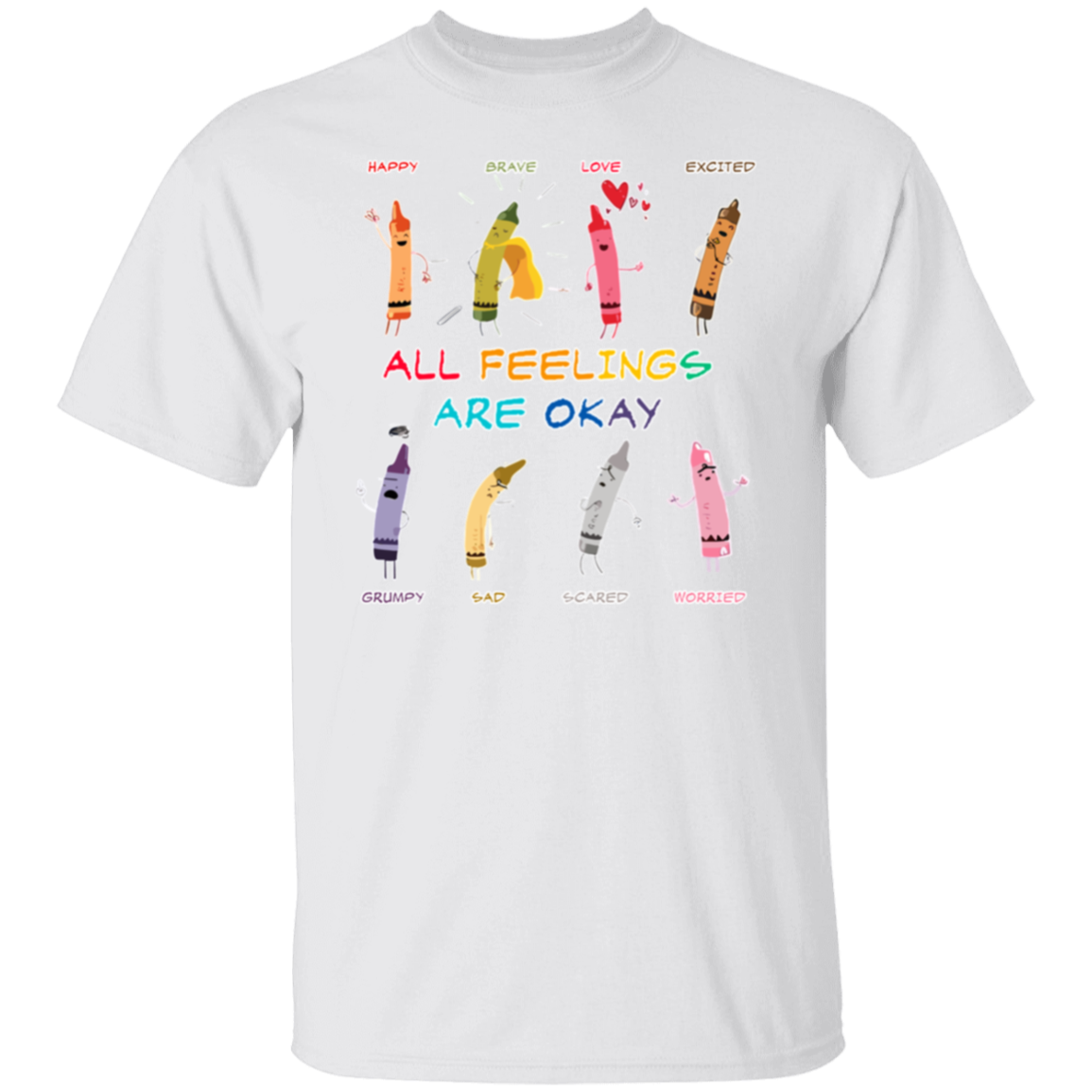 All Feelings Are Okay Teacher  T-Shirt - lapicta