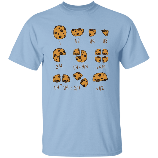 Cookie Fractional Numbers Math Teacher T-Shirt - CDCraft