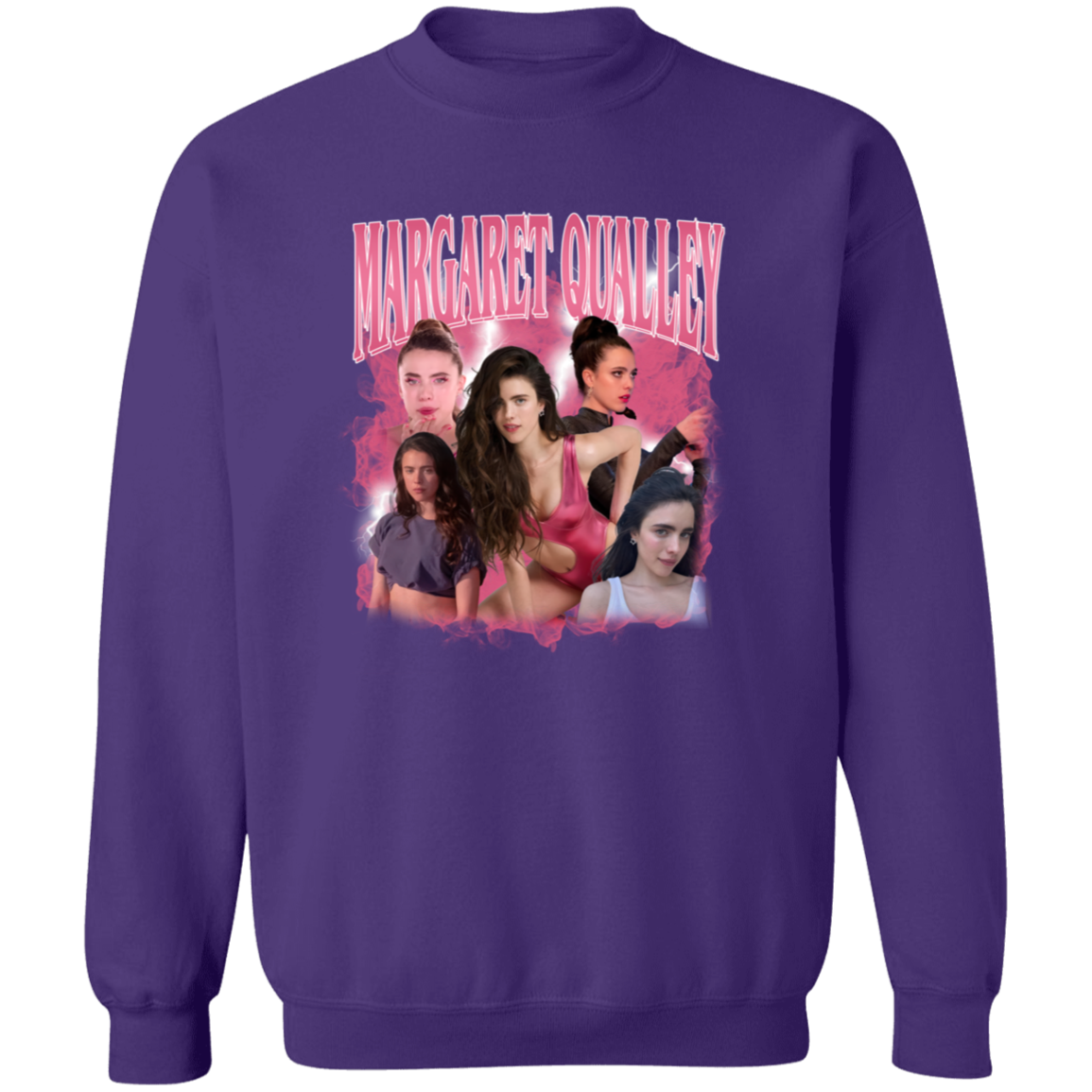 Margaret Qualley Bootleg  Gildan Crewneck Pullover Sweatshirt - ID04102437