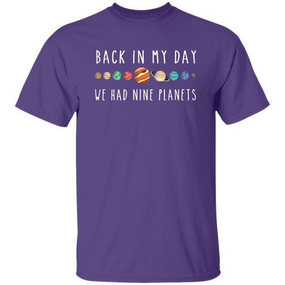 Back In My Day We Had Nine Planets Teacher Vintage T-Shirt