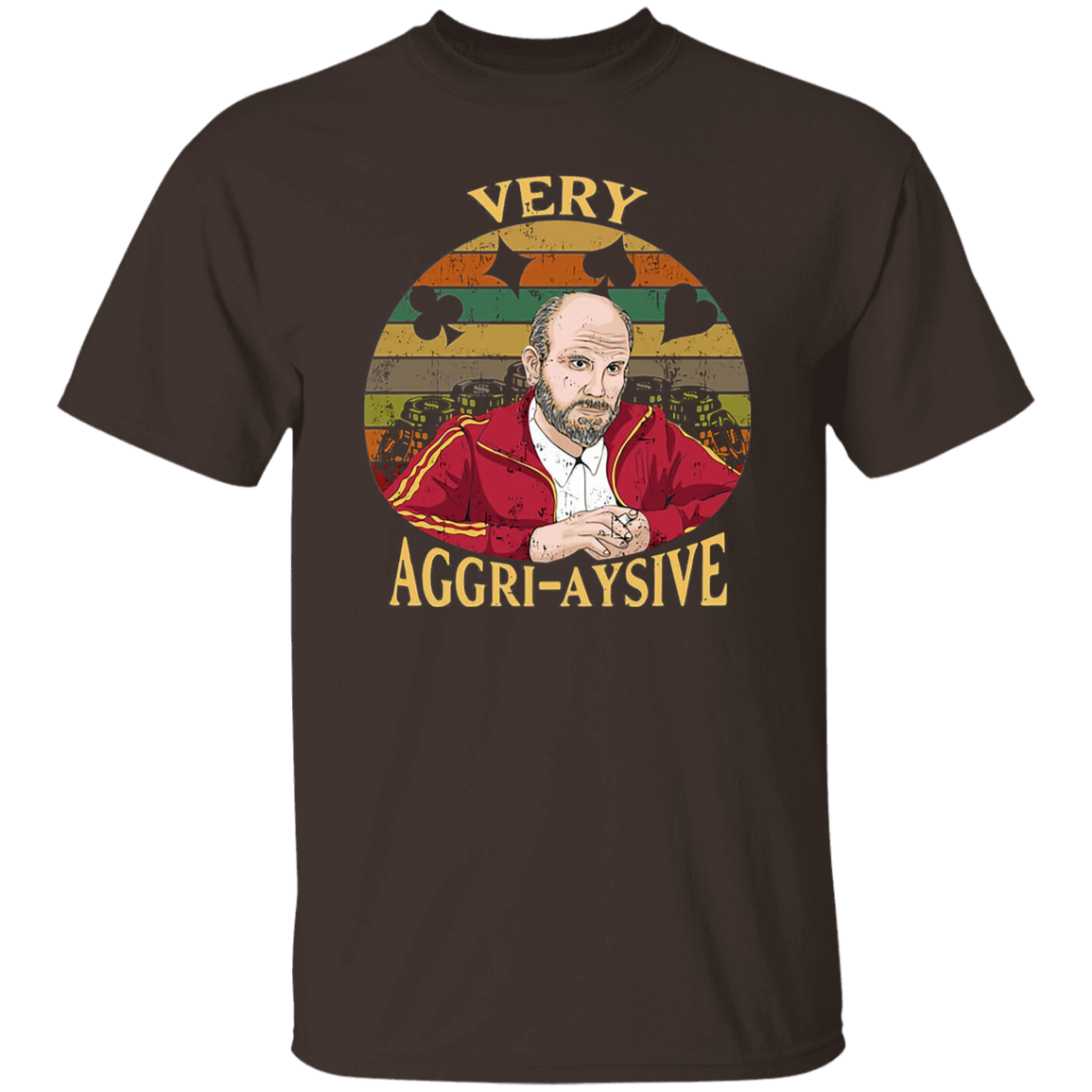 Rounders Teddy Very Aggri Aysive Sunset Vintage T-Shirt - leleart