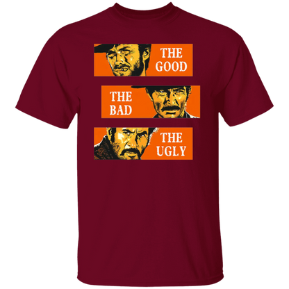 The Good The Bad And The Ugly Classic Horror Movie Vintag T-Shirt - CDCraft