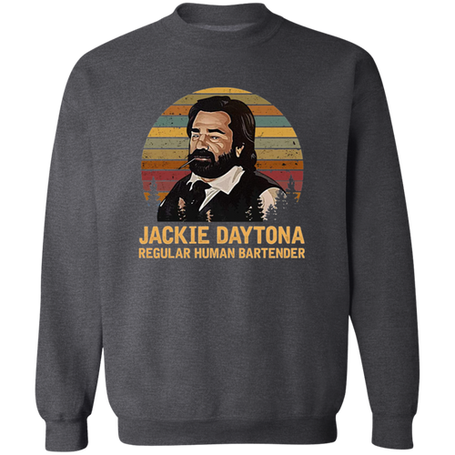 Jackie Daytona Regular Human Bartender Vintage T-Shirt, What We Do in Shadow Shirt, Laszlo Shirt, Gift Tee For You And Your Friends	G180 Gildan Crewneck Pullover Sweatshirt
