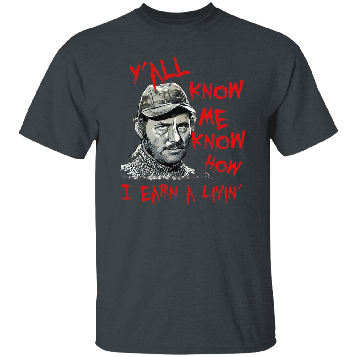 How I Earn A Living Quint Jaws Unisex Vintage T-Shirt