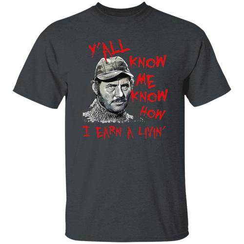 How I Earn A Living Quint Jaws Unisex Vintage T-Shirt