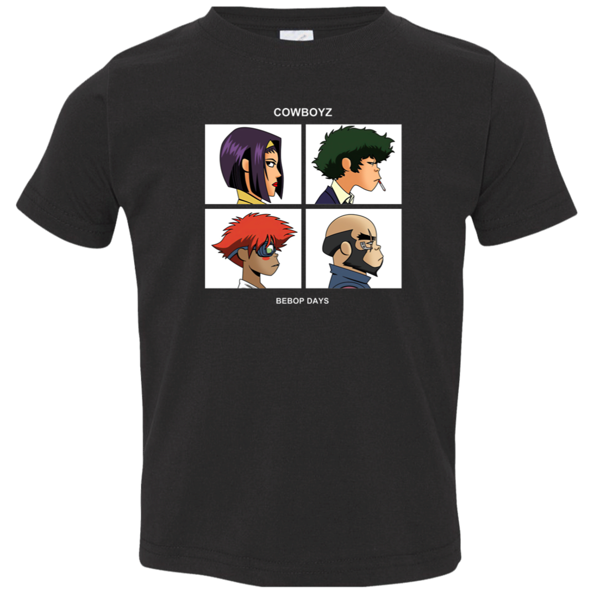 Cowboyz Bebop Days Inspired By Gorillaz Band Vintage Toddler Jersey T-Shirt - TODDLER