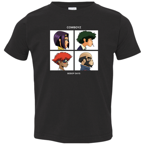 Cowboyz Bebop Days Inspired By Gorillaz Band Vintage Toddler Jersey T-Shirt - TODDLER