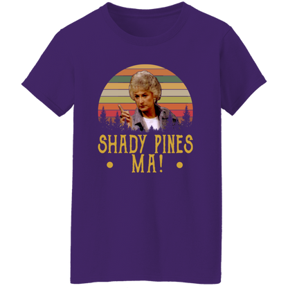 Shady Pines Ma Vintage Retro T-Shirt - WOMEN