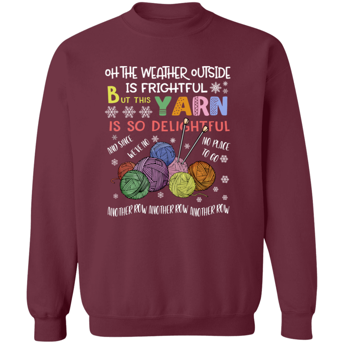 Oh The Weather Outside Is So Delightful for Christmas Vintage Pullover Sweatshirt