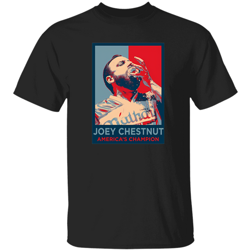 G500 5.3 oz. T-Shirt Joey Chestnut American Champion Stick Hero T-Shirt