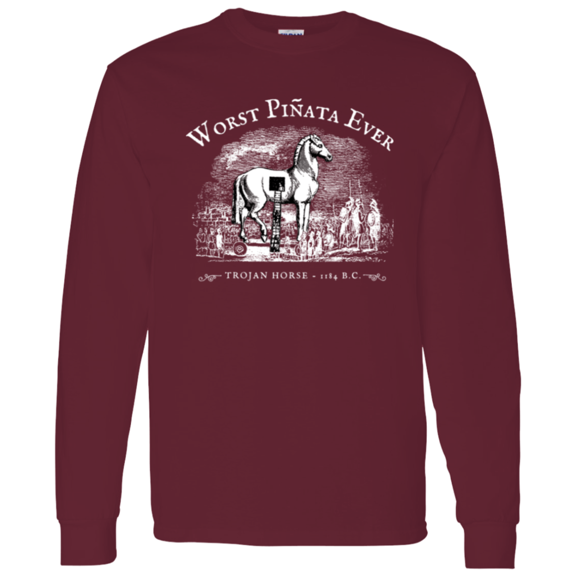 Worst Pinata Ever Teacher Vintage G540 LS T-Shirt 5.3 oz. - letter